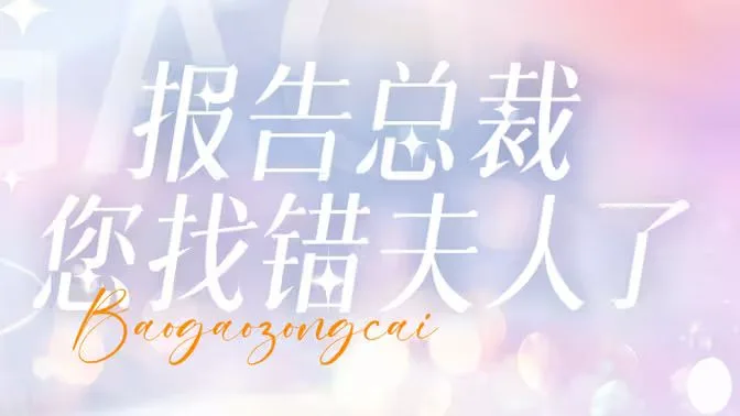 报告总裁您找错夫人了